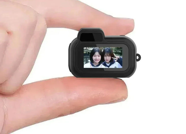 Mini Slr-Shaped 1080P Pocket DV Camera – Portable Body Cam, Action Camera with Display Screen, Loop Recording, & Filters
