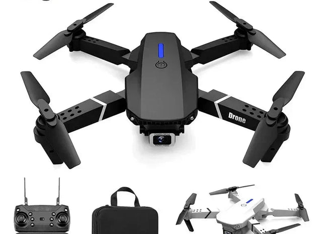 E88 Pro Foldable Quadcopter Drone - WIFI FPV, HD 4K Camera, Altitude Hold