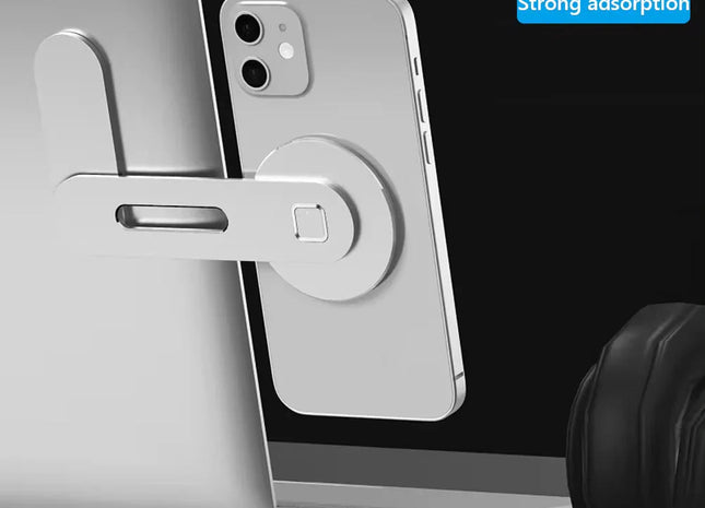 Metal Expansion Phone Stand for Laptop and Tesla Vehicles - Magnetic Folding Phone Holder with 15W Fast Charger
